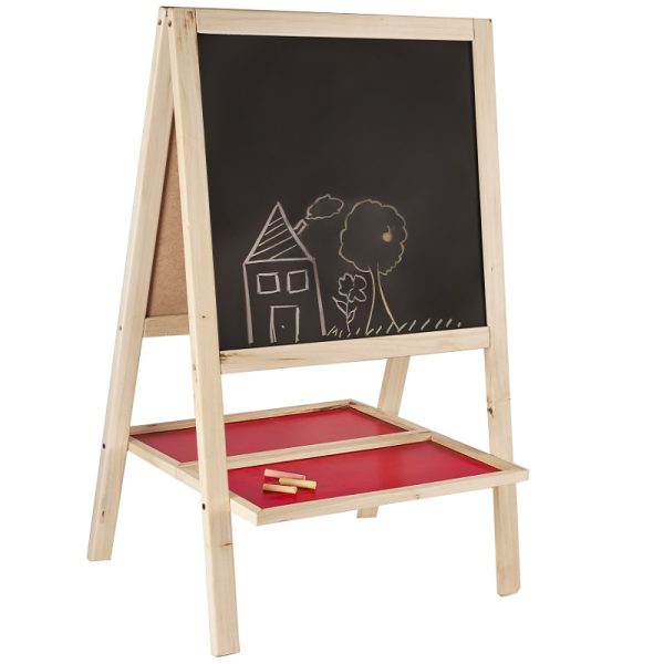 Blackboard and whiteboard with stand