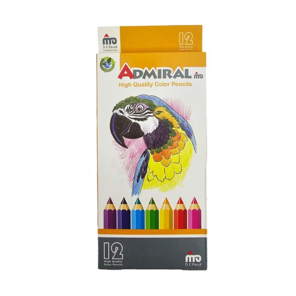 مداد رنگی 12 رنگ ادمیرال | فروشگاه اینترنتی ایران‌ بُنک