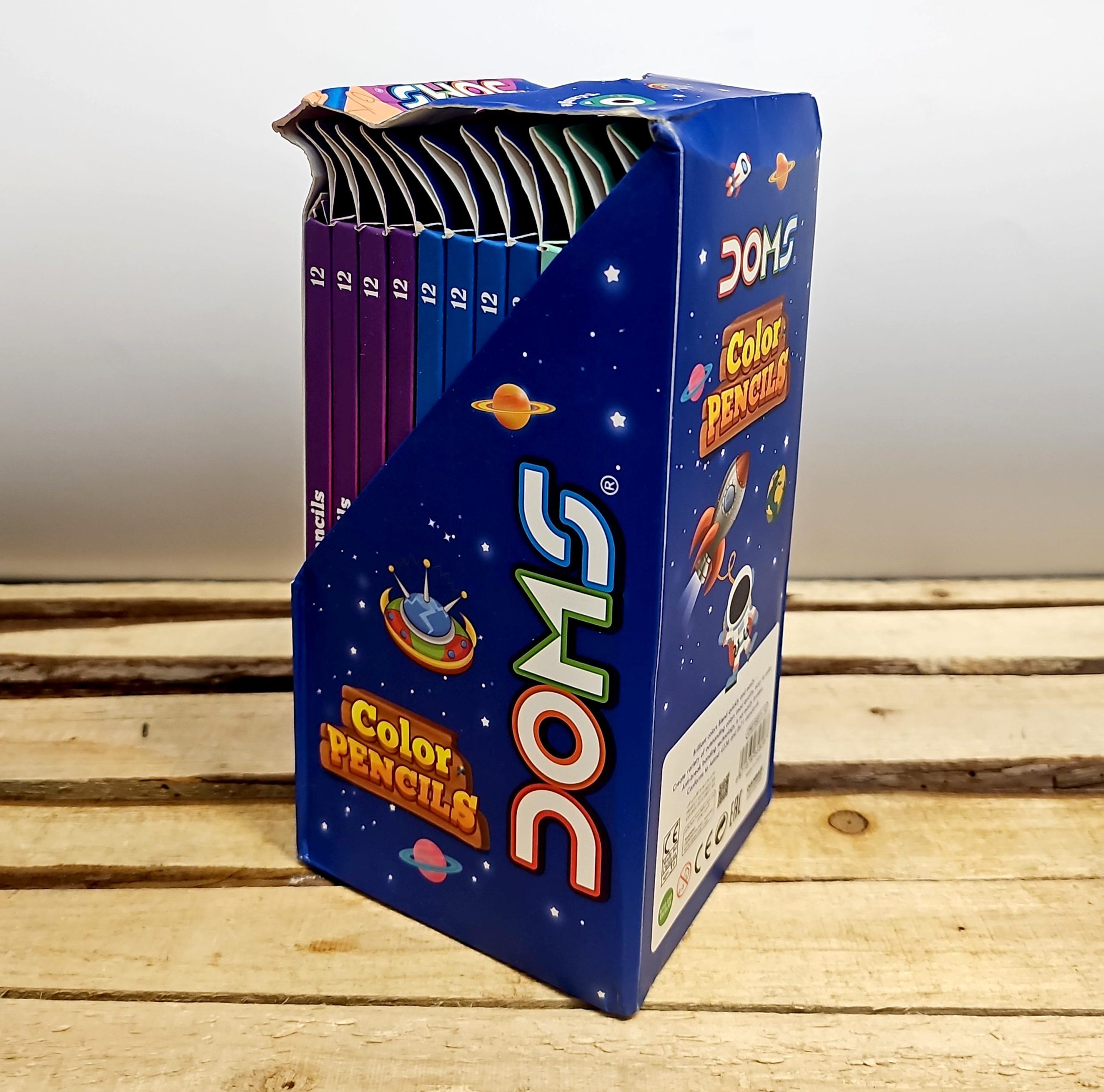 مداد رنگی 12 رنگ دامس جعبه مقوایی