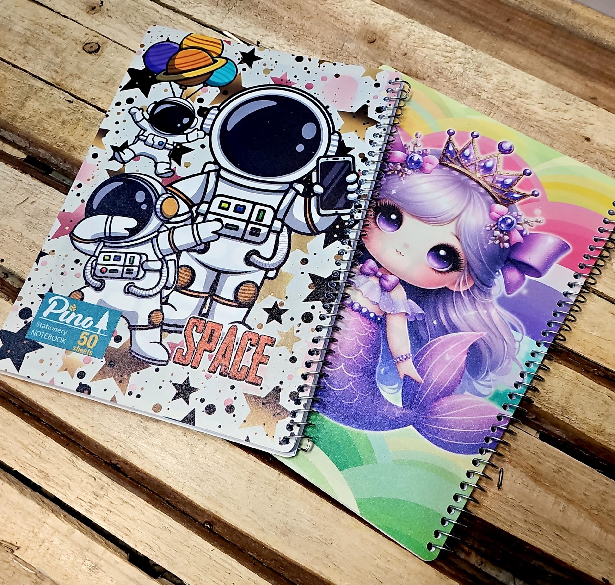 دفتر 50 برگ خط دار تک سیم