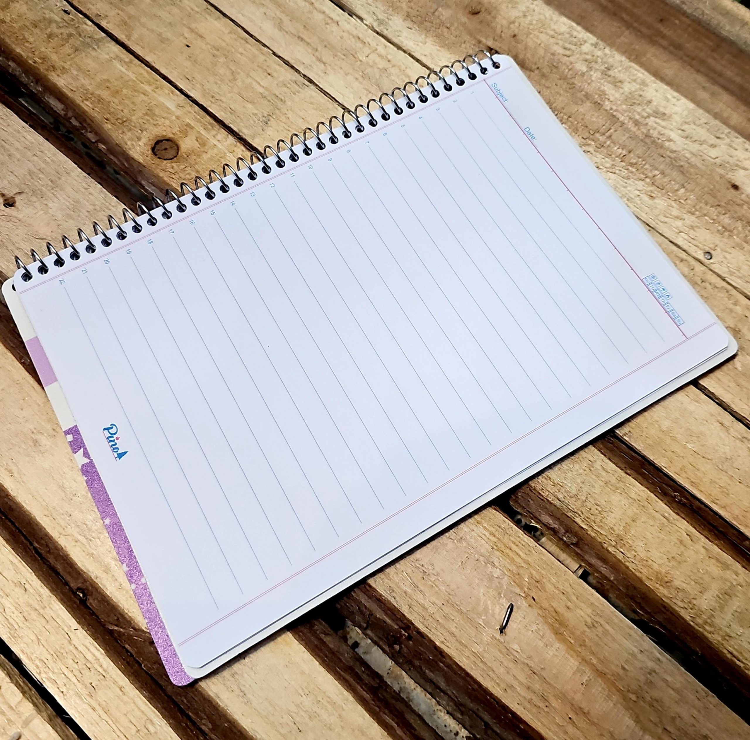 دفتر 50 برگ خط دار تک سیم