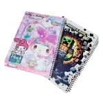 دفتر 50 برگ خط دار تک سیم جلد طلقی پینو