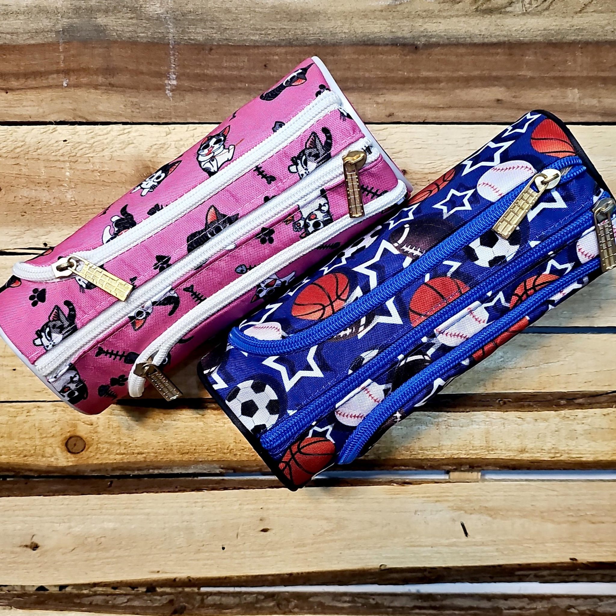 جامدادی سه زیپ استوانه ای